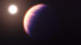 Exoplanet WASP-39 b and Its Star (Illustration)