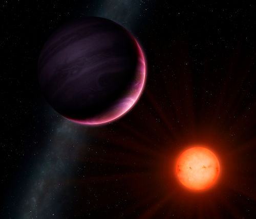 Zwerg-Stern NGTS-1 und Planet NGTS-1b