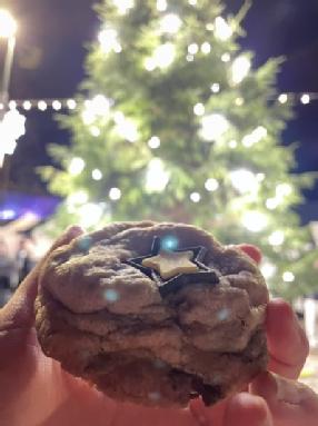 Cookie with Christmas tree