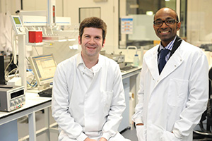 Dr James Covington and Dr Ramesh Arasaradnam