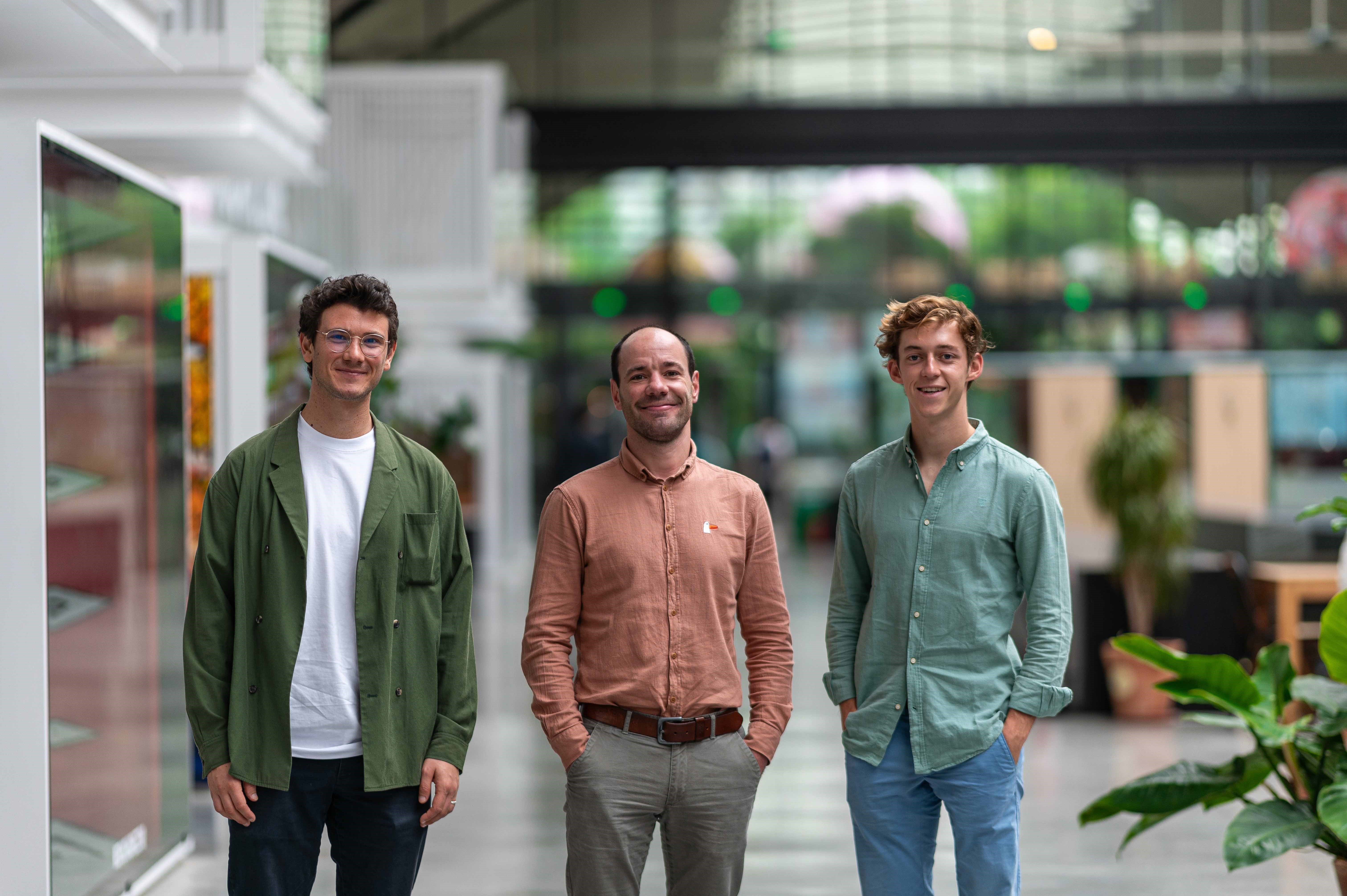 Alexandre Duval (right) and his other co-founders