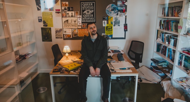 Bobby Smith in his office