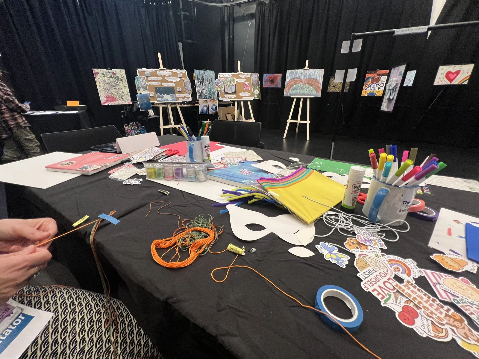 Drop the Mask exhibit at Resonate Festival