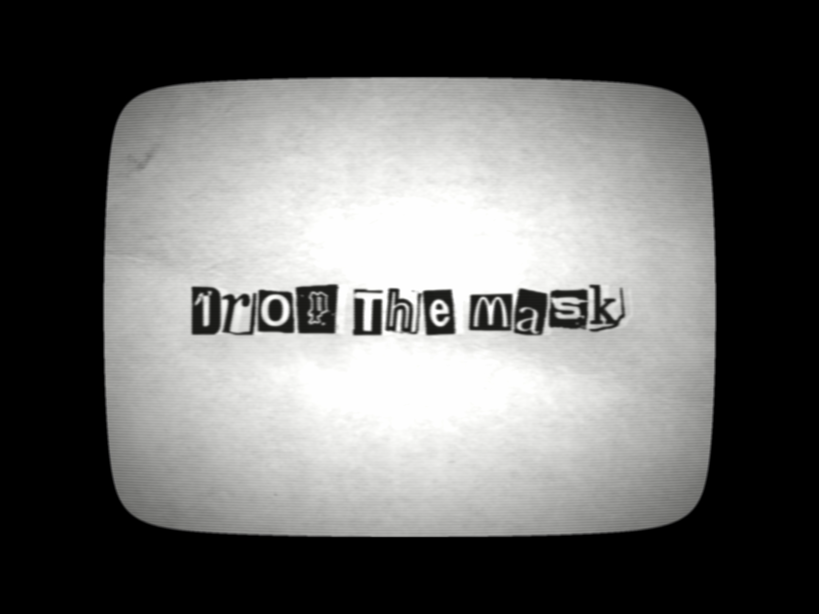 Drop the mask branding - spoken word video screen shot