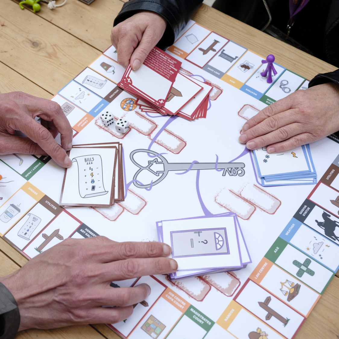 Homeless monopoly board game