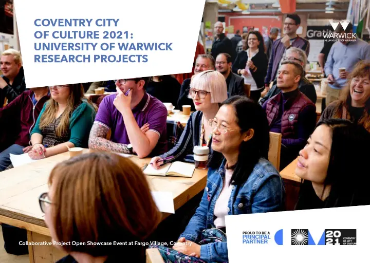 Coventry City of Culture 2021: University of Warwick Research Projects brochure cover