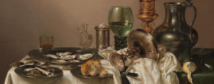 Banner: extract from Willem Claesz. Heda, ‘Still Life with a Gilt Cup’ (1635). Rijksmuseum Amsterdam.