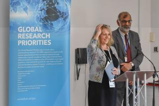 Liz Gaulton (Director of Public Health at Coventry City Council) and Professor Paramjit Gill (Warwick Medical School) at the Future Health of the Region's Population & its Natural Environment session