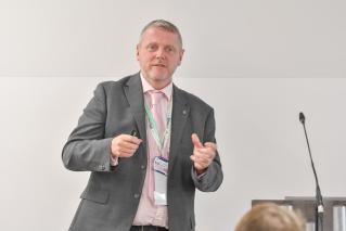 Professor Kerry Kirwan (WMG ) speaks at the Driving to Sustainability session