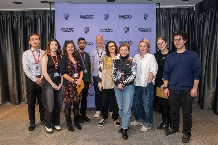 group of winners at the research celebration