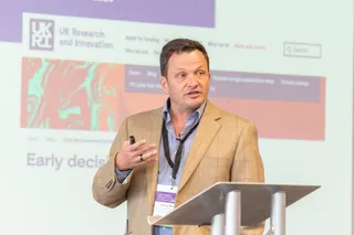Professor Marcus Munafo, Chair of the UK Reproducibility Network Steering Group (UKRI) at the event