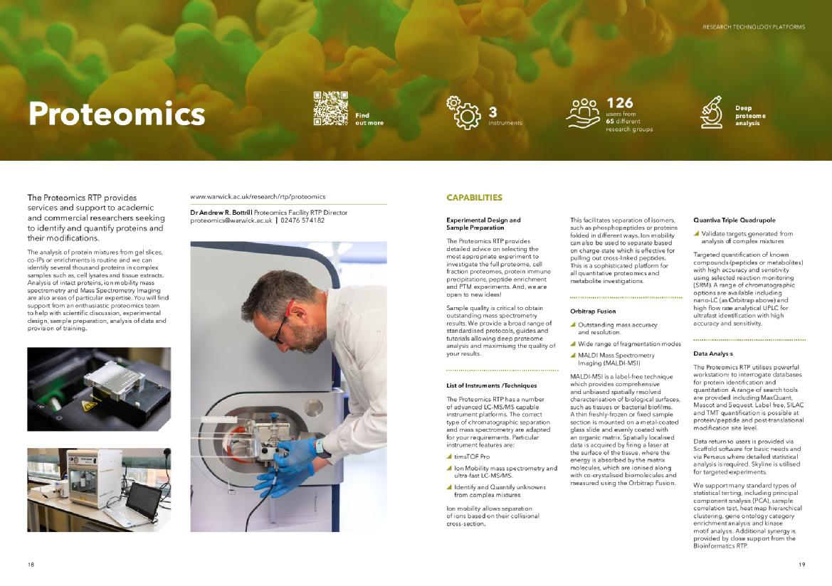 Proteomics Brochure Page