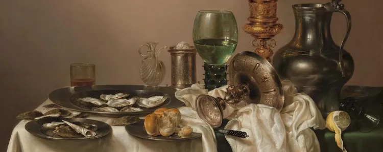 Banner: extract from Willem Claesz. Heda, ‘Still Life with a Gilt Cup’ (1635). Rijksmuseum Amsterdam.