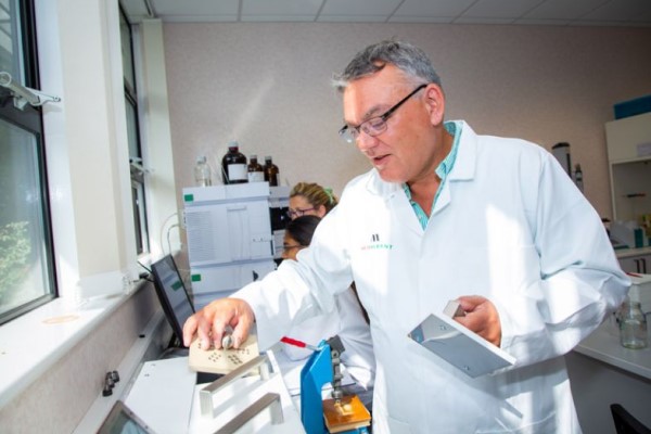 Professor David Haddleton in the lab