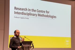 Professor Cagatay Turkay (Centre for Interdisciplinary Methodologies) presenting