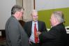 Dr Patrick Low and Professor Richard Higgott meet the Deputy British High Commissioner, Creon Butler