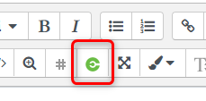Green eStream button in text editor 