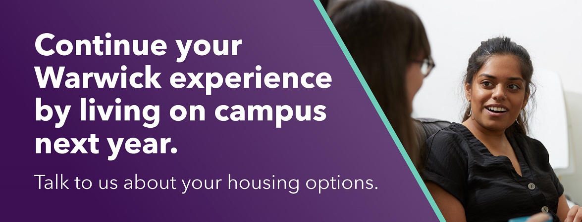 Continue your living experience by living on campus next year. Talk to us about your housing options.