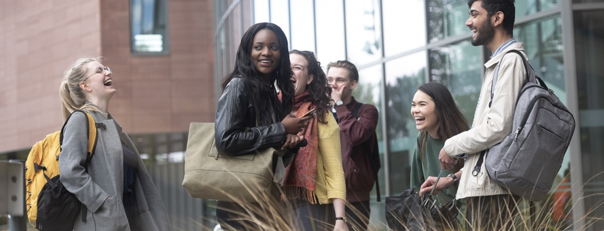 an image of students on campus at the University of Warwick