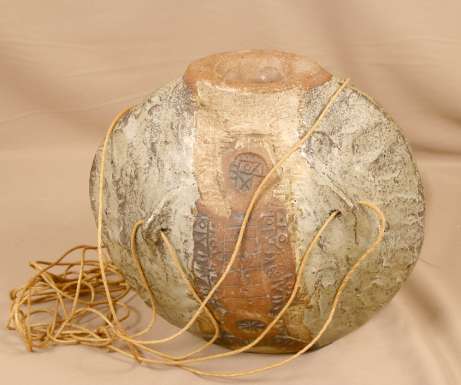 Stoneware Hanging Vase by Bernard Rooke
