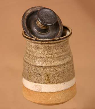 Lidded Pot with Top Knot by Bryan Newman