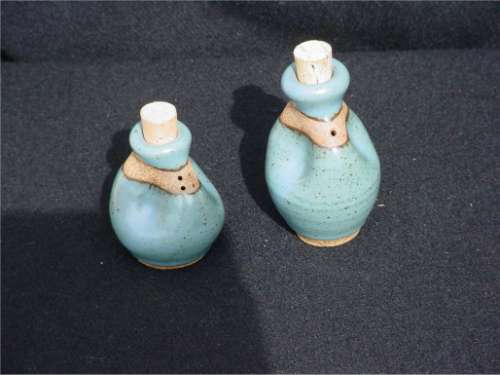 Salt and pepper pots by Haverfordwest Pottery