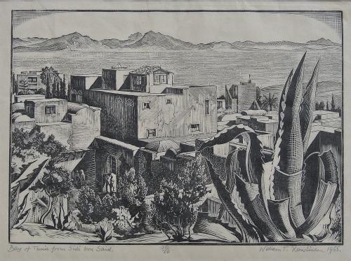 Bay of Tunis from Sidi Bou Said by William T Rawlinson