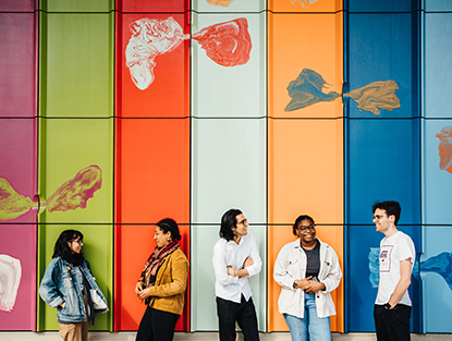 Students outside the FAB