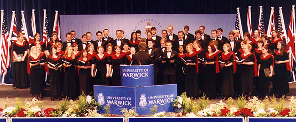 The University of Warwick Chamber Choir, conducted by Colin Touchin.
