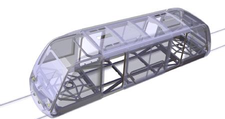 The design of the frame with some other sections attached. Credit: University of Warwick