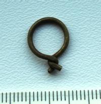 Image of one of the chainmail links - the cleaned and conserved link. Credit: Mark Dowsett with permission from the Mary Rose Trust