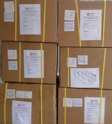 Boxes from ABCP going to UK hospitals
