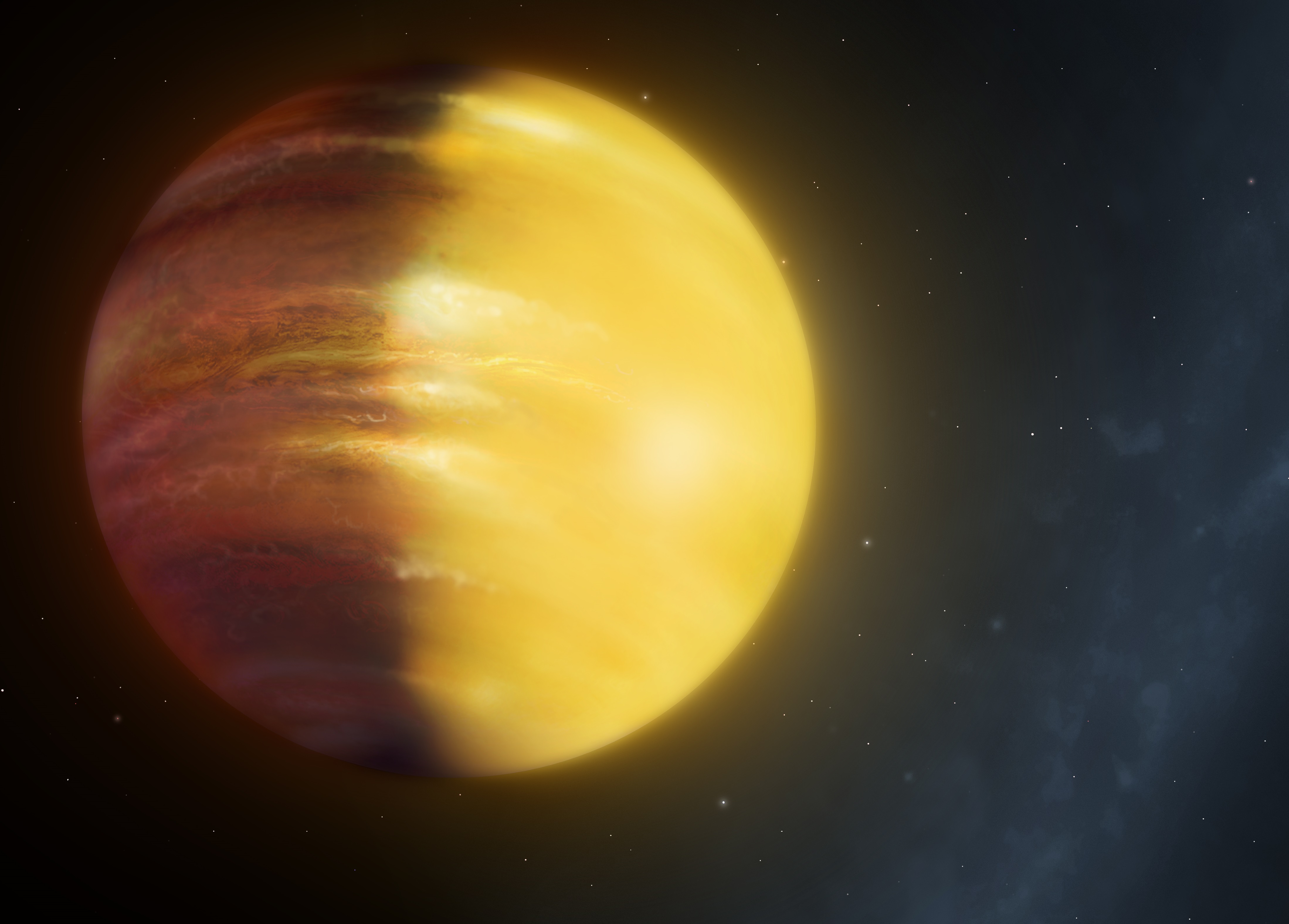 Hat p. Планета hat-p-7 b. Горячий Юпитер экзопланета. Экзопланеты гиганты. Зелёный газовый гигант.