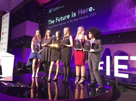 All the finalists including Dr Claire Lucas, second from the left. Credit: IET