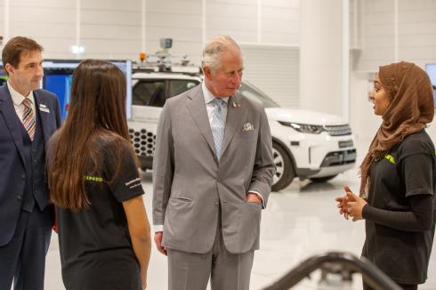 Warwick’s Formula Student entry and the Warwick Moto concept meet with HRH The Prince of Wales
