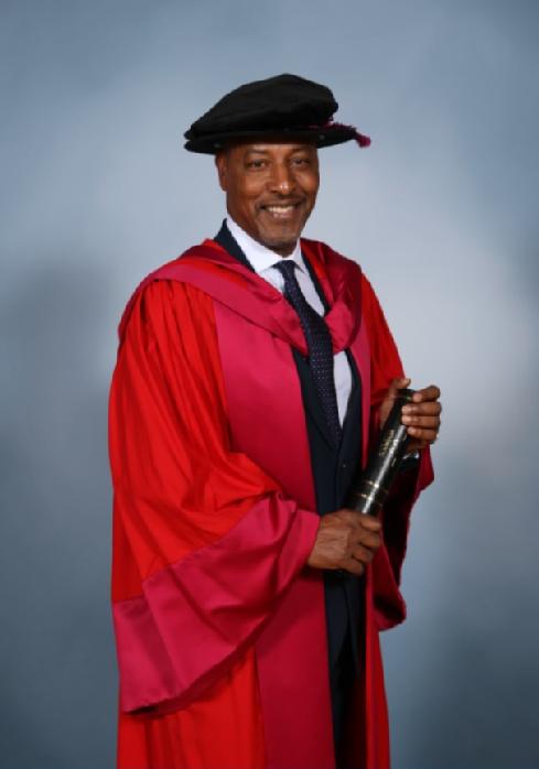 Brendon Batson OBE receives his Honorary Degree from the University of Warwick