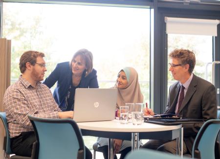 Caption: People on a course at WMG  Credit: WMG, University of Warwick