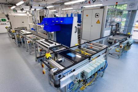 Caption: A battery production line at WMG, University of Warwick  Credit: WMG, University of Warwick