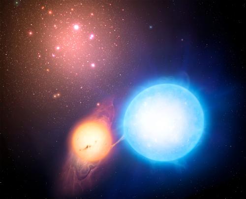 Binary star system in a globular cluster - Mark Garlick/University of Warwick
