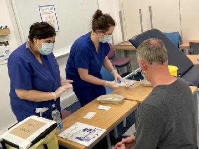 Medical students at Warwick Medical School are conducting tests for key workers in the region as part of national research assessing Covid-19 antibody tests.
