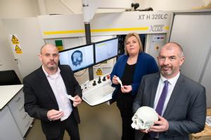 : From left to right, WMG Professor Mark Williams, Assistant Director Michelle Painter Head of Forensic Services for West Midlands Police and Detective Chief Superintendent Mark Payne Credit: WMG, University of Warwick 