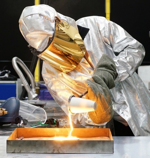 Steel worker at WMG, University of Warwick