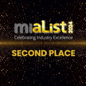 miaList 2024 Celebrating Industry Excellence Second Place award