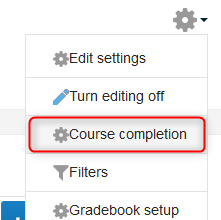 Setup course completion