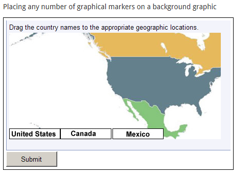 image depicts example of drag-and-drop question