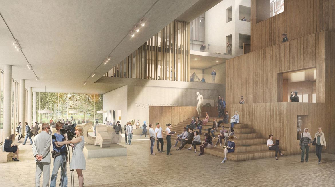 Concept art for the proposed new Faculty of Arts building