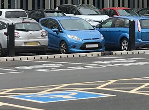 An image of parked cars