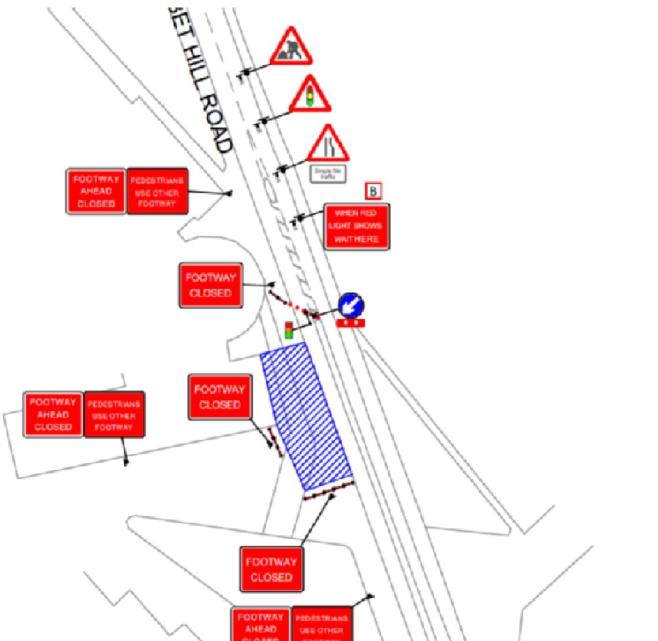 Gibbet Hill Road closure diagram