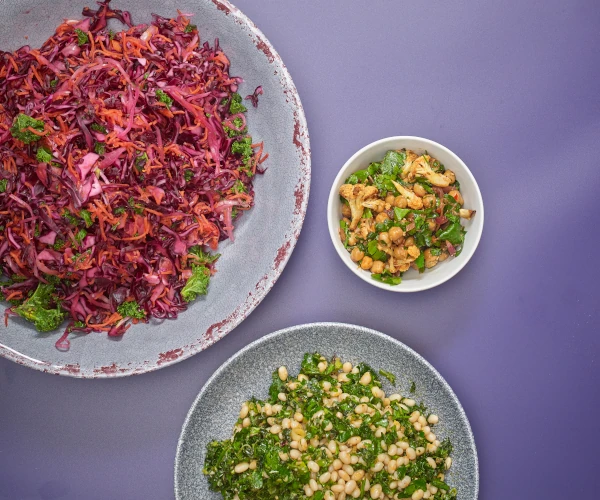 3 plates of food from Warwick Food Group