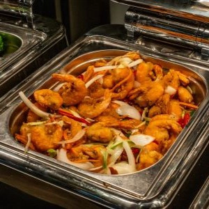 Friad chicken in sauce